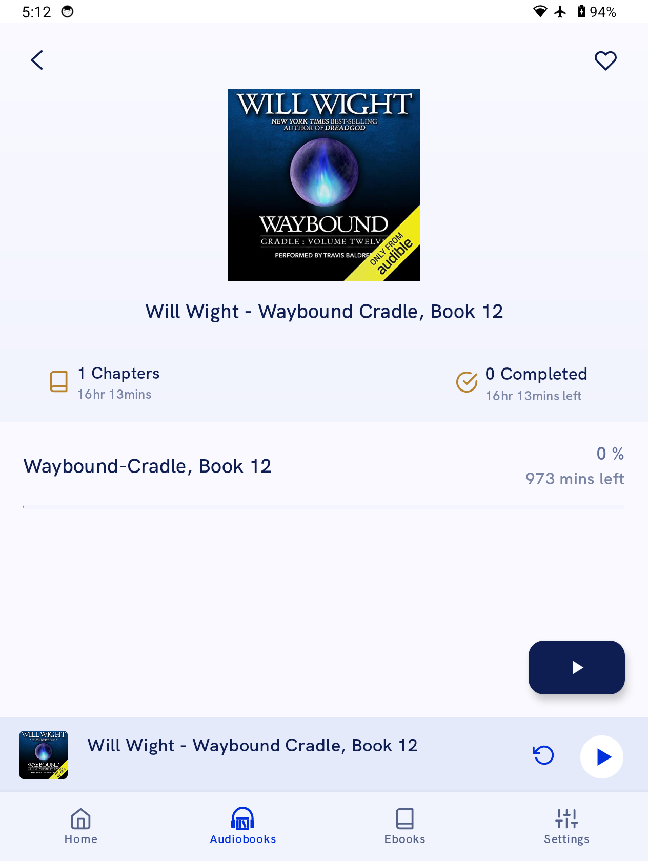 FrostBooks app screen